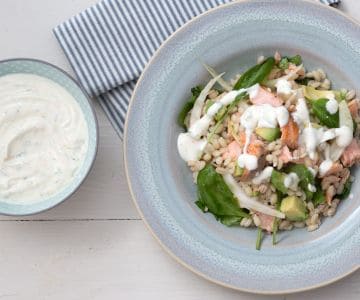 Barley and Salmon Salad