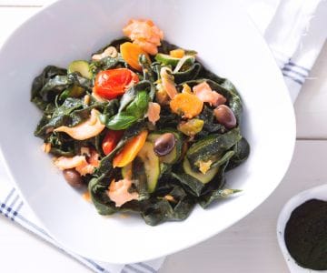 Spirulina pasta
