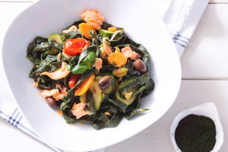Spirulina pasta