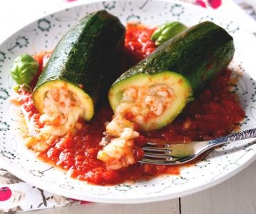 Stuffed Zucchini with Rice