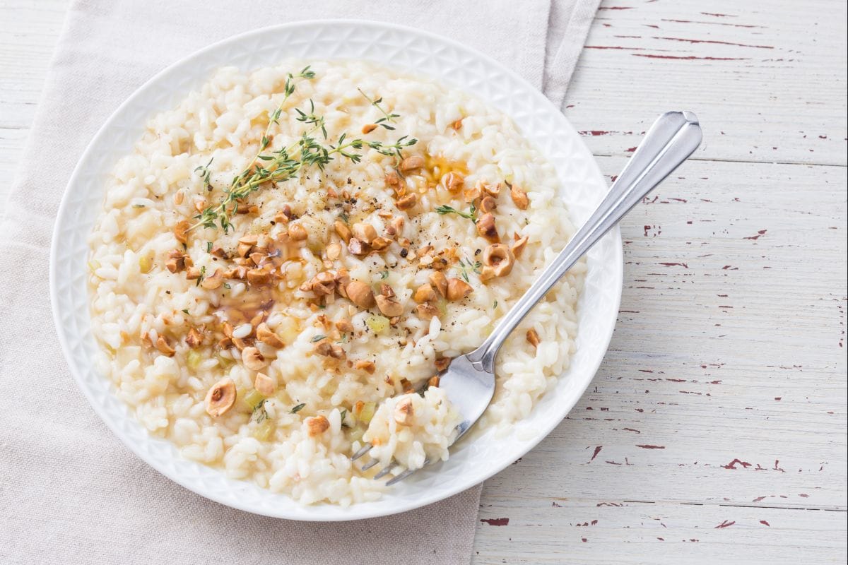 Risotto with Three Types of Celery
