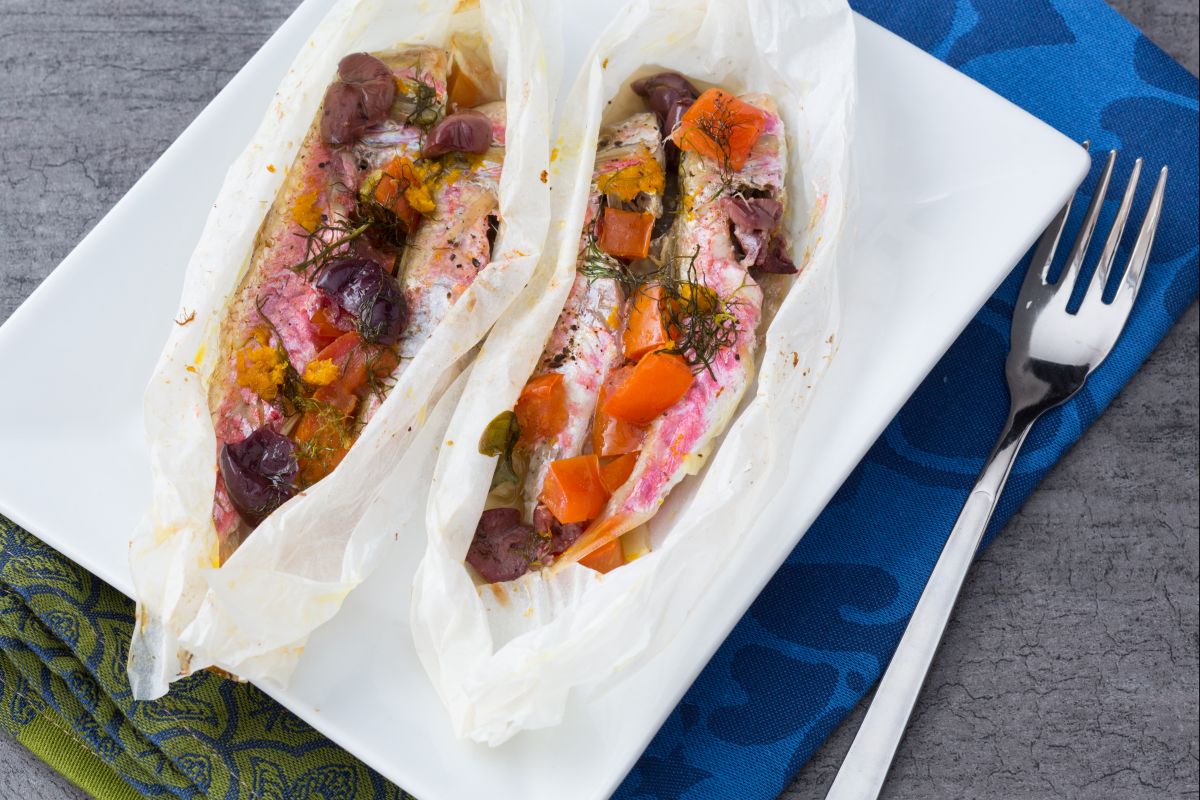 Red mullet en papillote