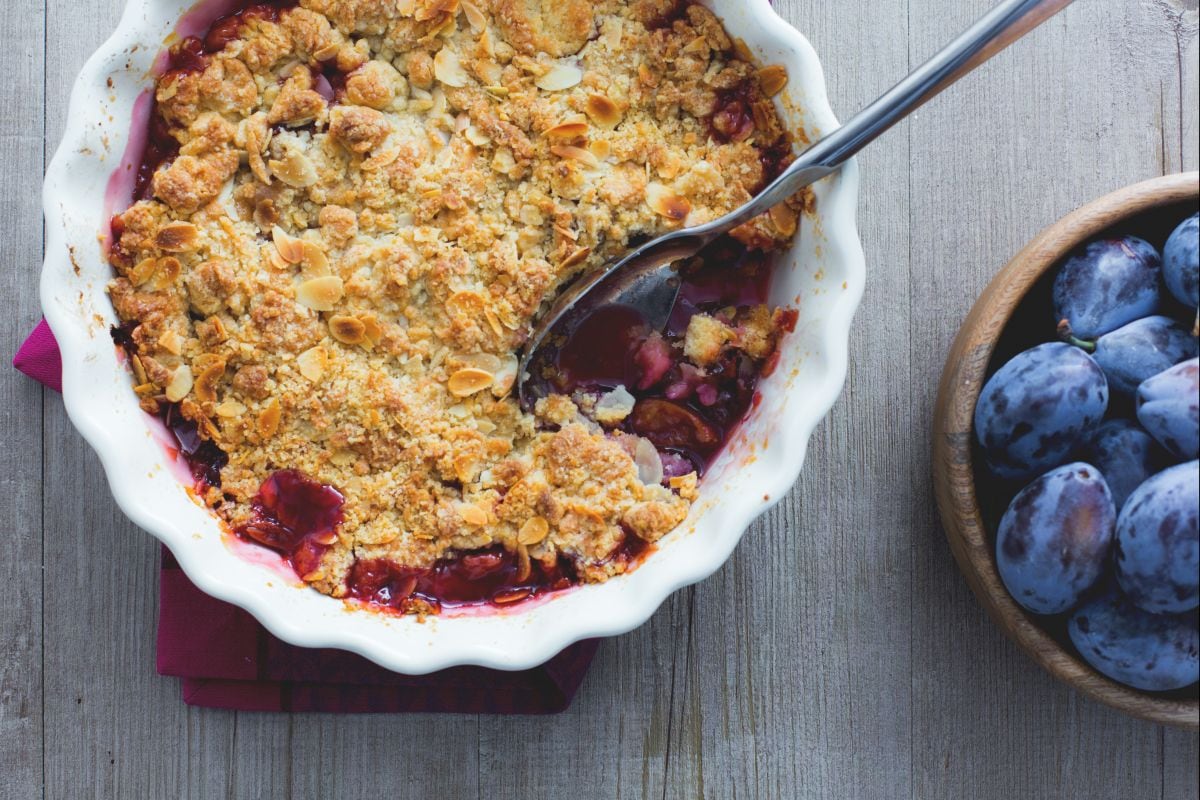 Damson cobbler