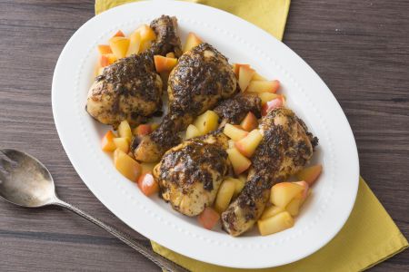 Baked Chicken Thighs with Apples