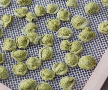 Green orecchiette