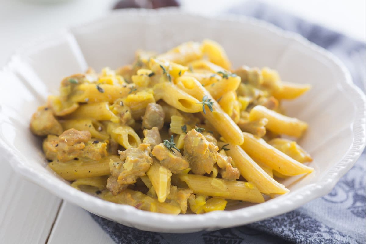 Pasta with lamb and chestnut ragù