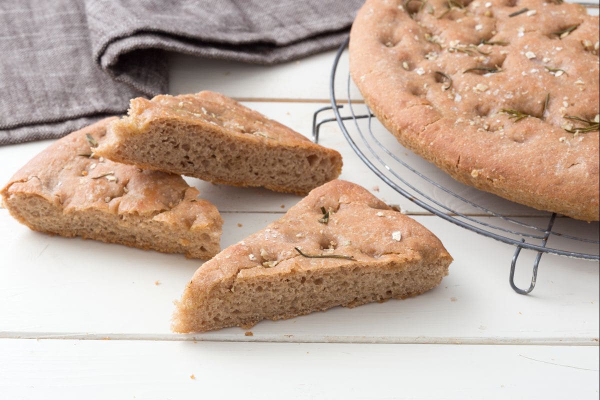 Spelt focaccia