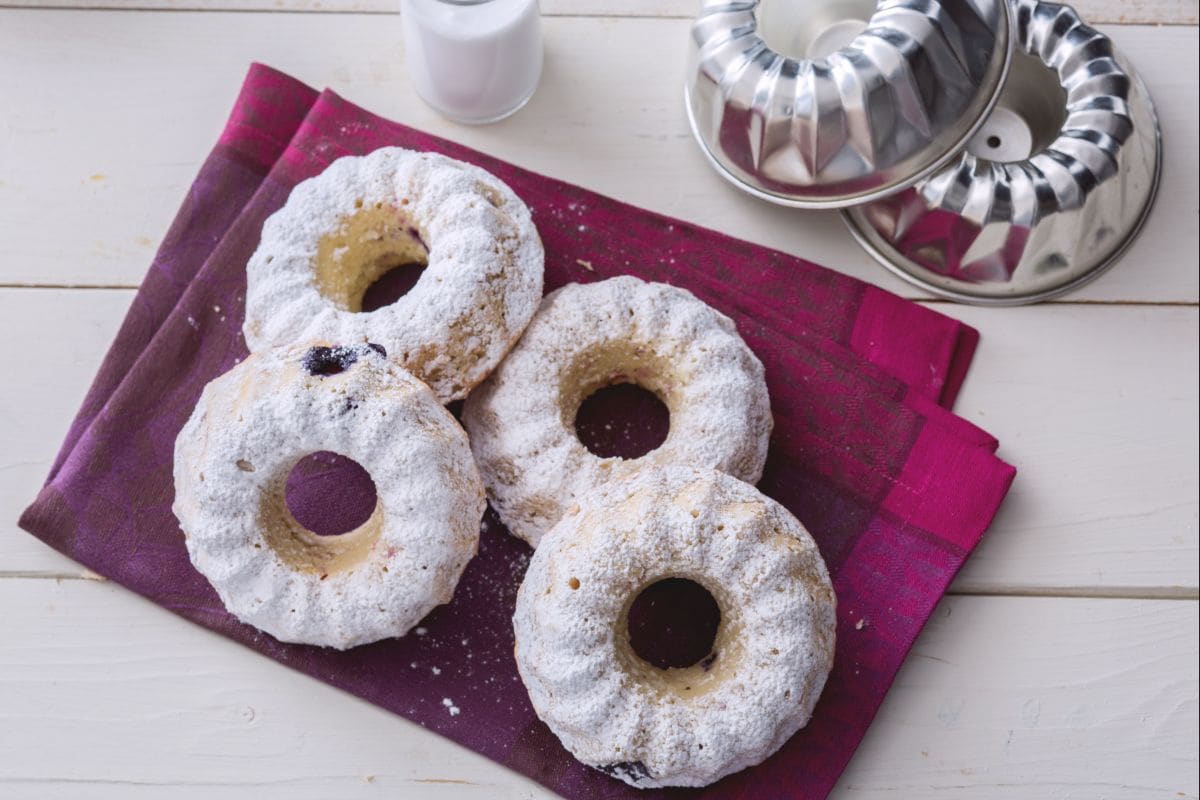 Coconut and Red Berry Donuts