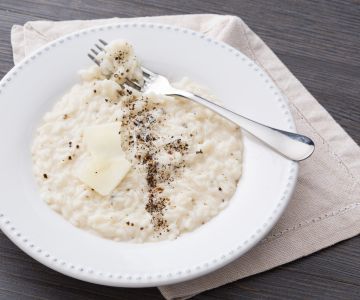 Risotto cacio e pepe