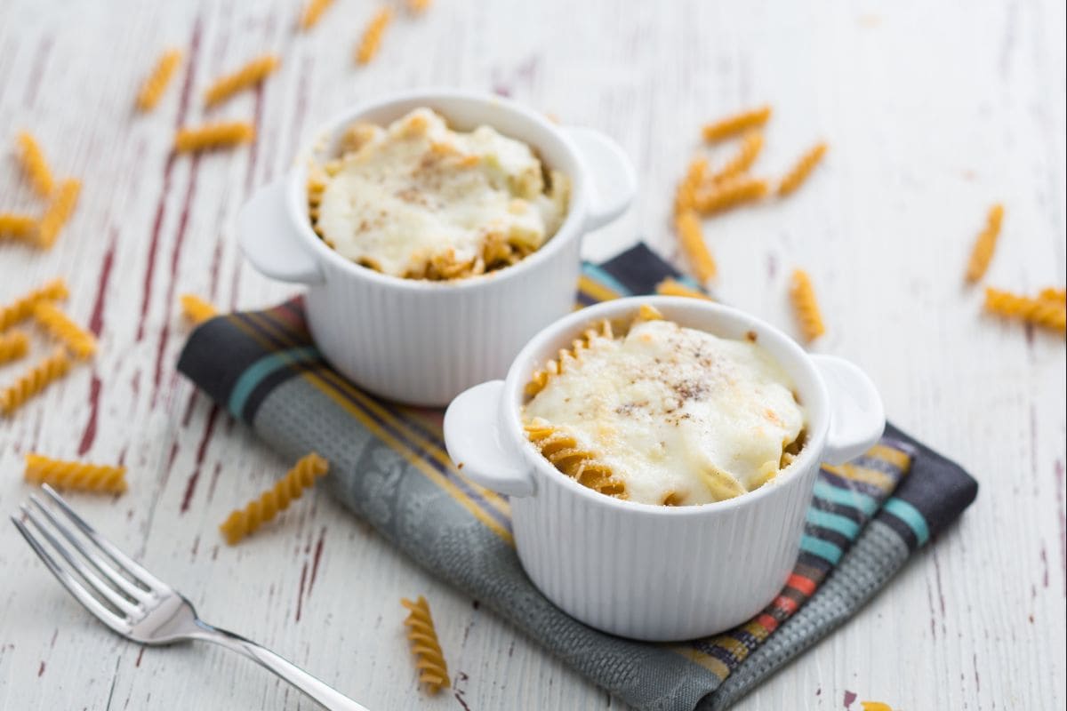 Baked pasta with fennel and béchamel