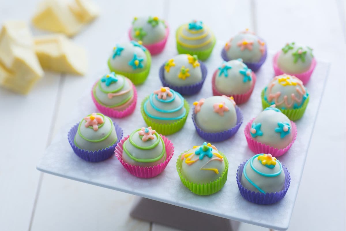 White chocolate bon bons