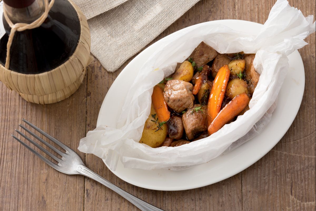 Veal and Vegetable Foil Packets