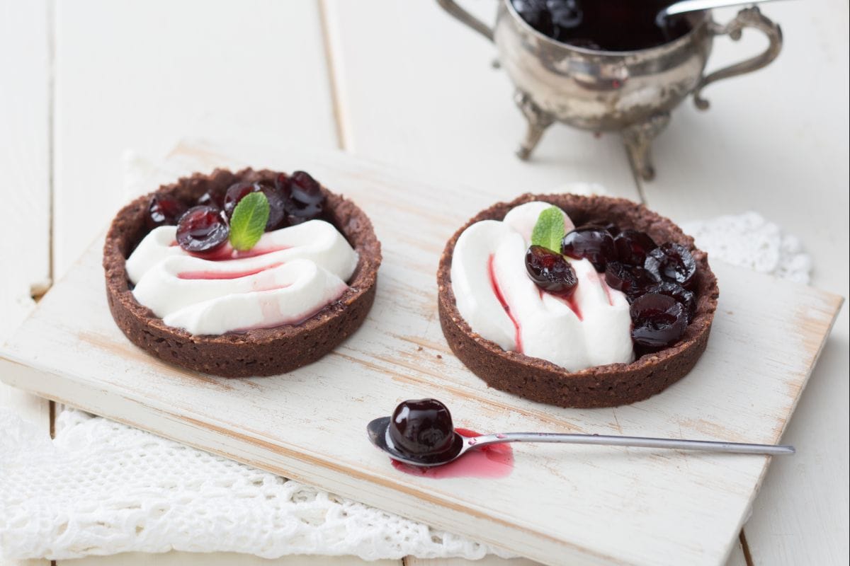 Cocoa and Cherry Tartlets