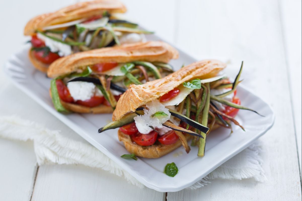 Savory Vegetarian Eclairs