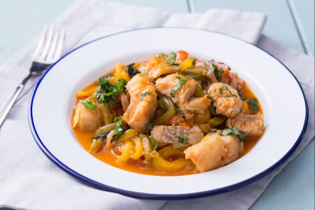 Cod with Peppers