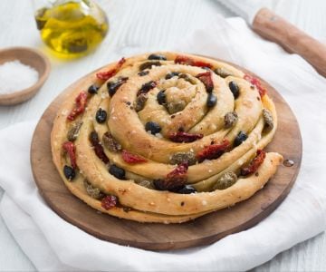 Rolled focaccia