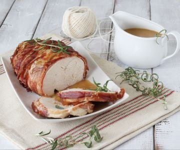 Turkey breast with speck