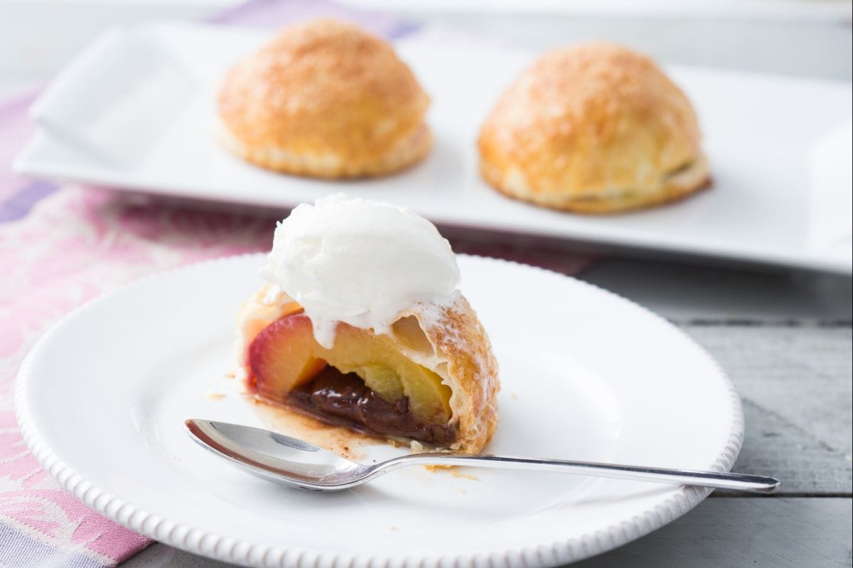 Peaches in Puff Pastry