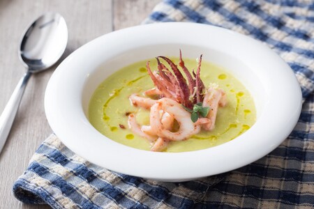 Trombetta Squash and Squid Cream