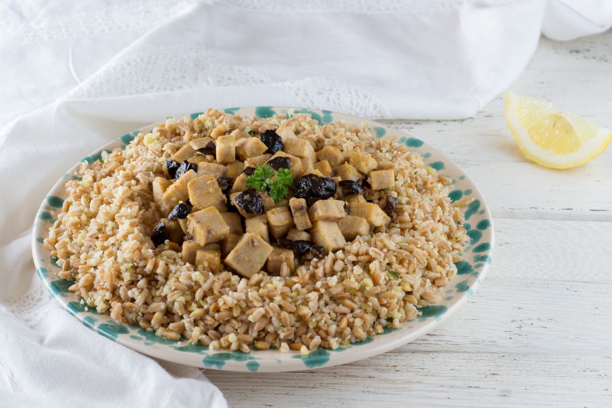 Spelt with Swordfish