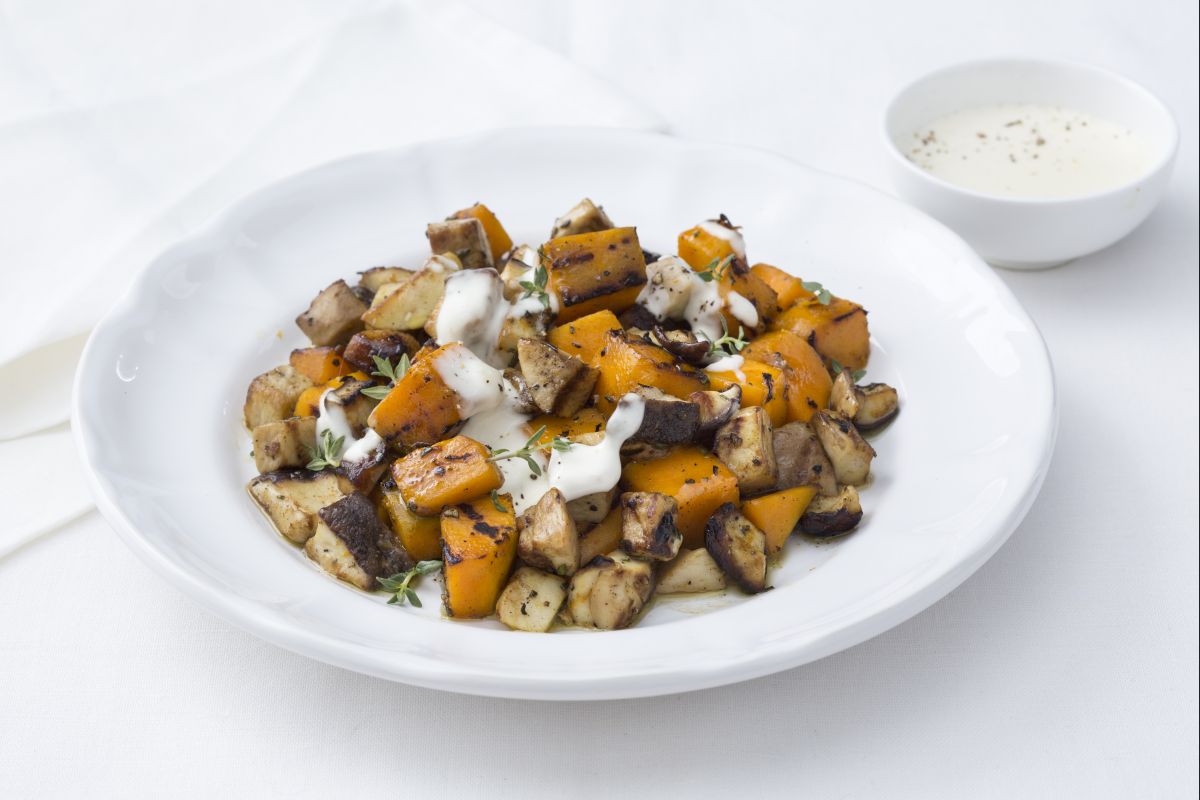 Grilled Pumpkin and Porcini