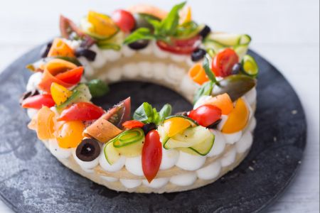 Savory cream tart