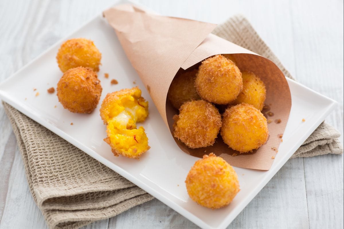 Yellow Rice Croquettes with Stracchino