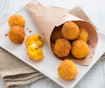 Yellow Rice Croquettes with Stracchino
