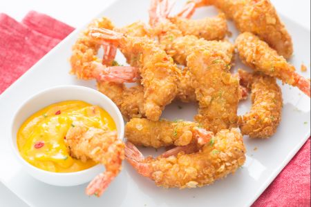 Shrimp Fry with Mango Sauce