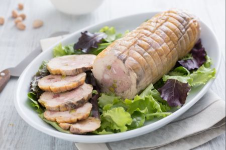 Galantine of guinea fowl