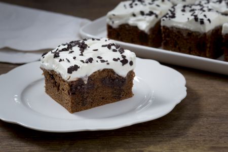 Chocolate poke cake
