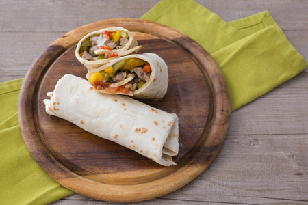 Flatbread with Sausage and Roasted Peppers