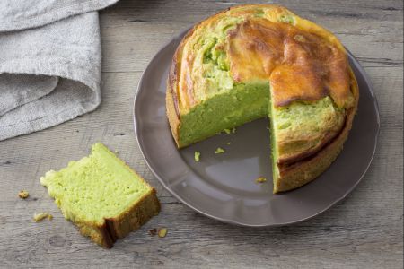 Pea and Robiola Savory Pie