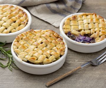 Vegetables in crust