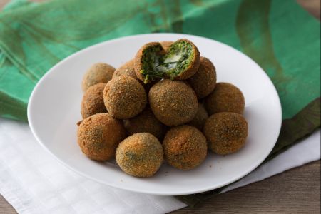 Meatballs with Turnip Greens