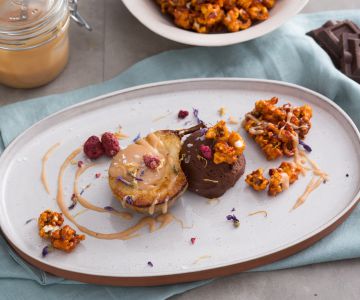 Pears and Chocolate with Salted Caramel