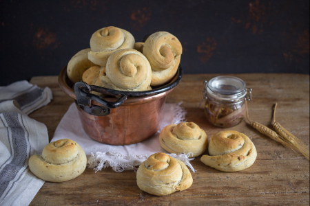 Soft anchovy buns