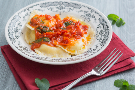 Sardinian ricotta ravioli