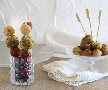 Tricolor meatballs