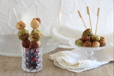 Tricolor meatballs