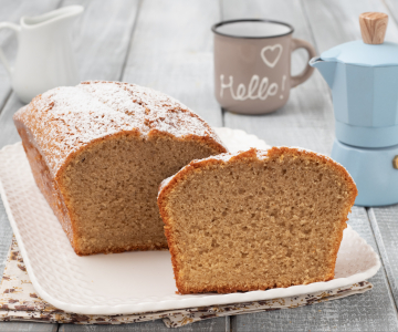Coffee and milk loaf cake