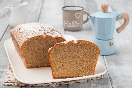 Coffee and milk loaf cake