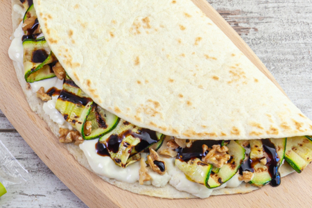 Flatbread with Zucchini and Stracchino