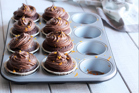 Orange and Chocolate Cupcake