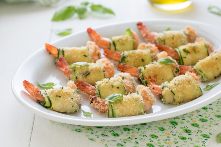 Zucchini and Shrimp Rolls