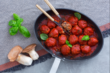 Meatballs with Mushrooms