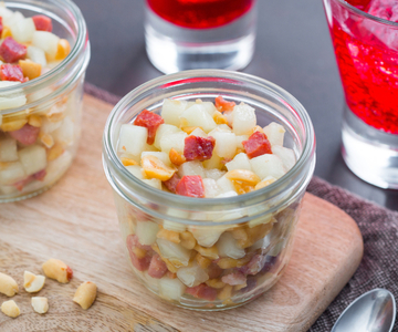 Melon and Bacon Cups