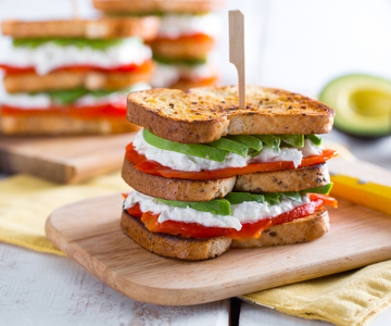 Gluten-free tricolor sandwich