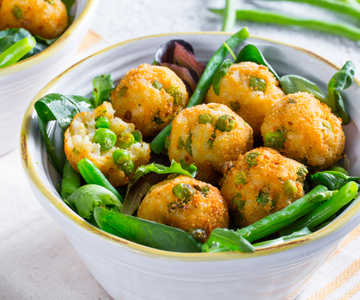 Rice Balls and Salad