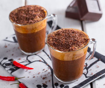 Spiced and creamy chocolate, chili, and vanilla coffee